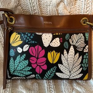Fossil Crossbody Floral Purse/Bag